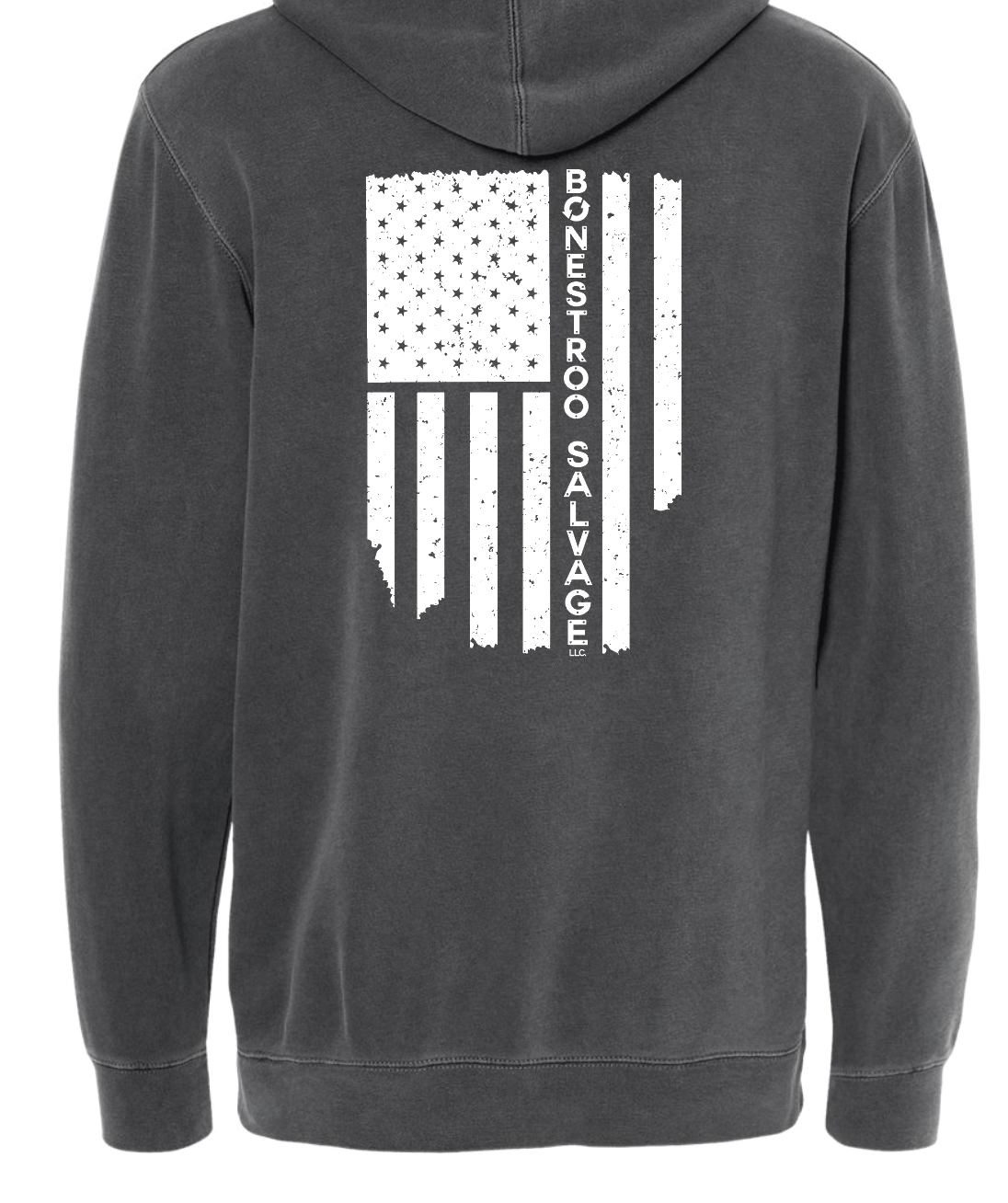 Flag Imprint YOUTH Independent Hooded Sweatshirt | BONESTROO23