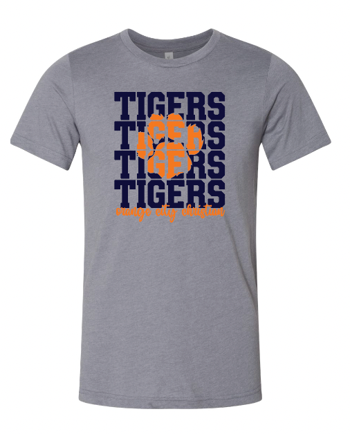 TIGERS BELLA+CANVAS Crewneck T-shirt | OCCSFALL