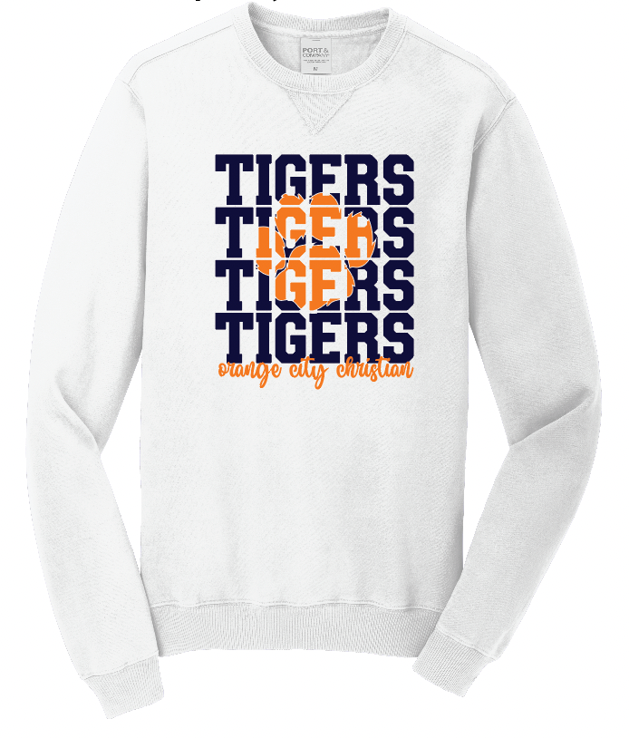 TIGERS PORT & CO Beach Wash Crewneck | OCCSFALL