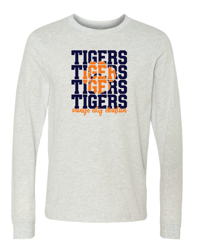 TIGERS BELLA+CANVAS Long Sleeve Tee | OCCSFALL