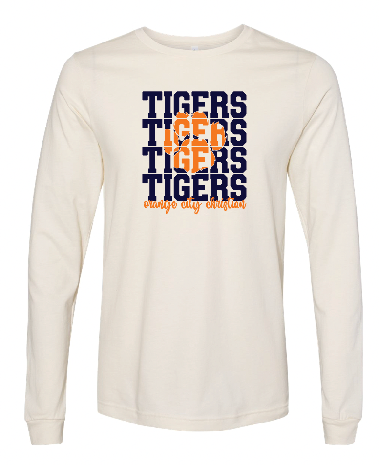 TIGERS BELLA+CANVAS Long Sleeve Tee | OCCSFALL