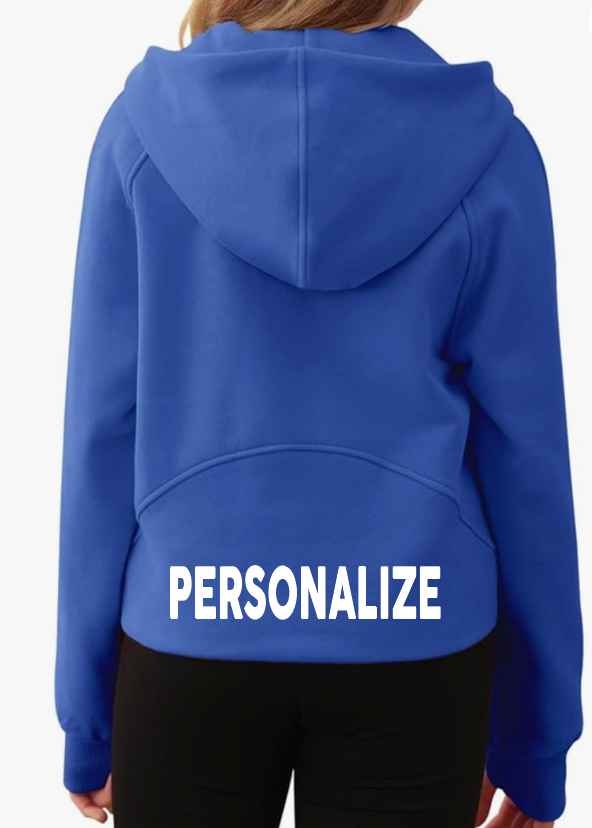 GIRLS HALF ZIP CROPPED HOODIE | RSD