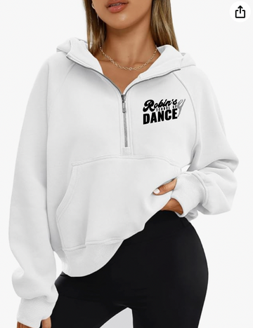 WOMENS HALF ZIP CROPPED SWEATSHIRT | RSD