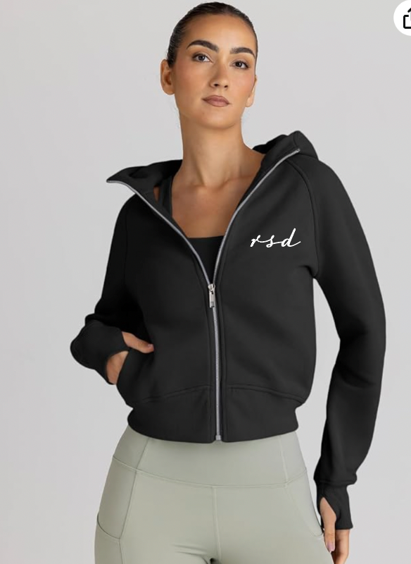 WOMEN'S FULL ZIP CROPPED SWEATSHIRT | RSD