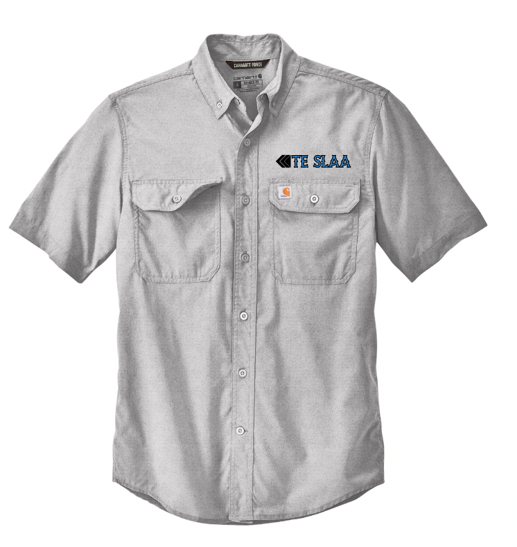 TESLAA CARHARTT FORCE BUTTON DOWN SHORT SLEEVE | TESLAA