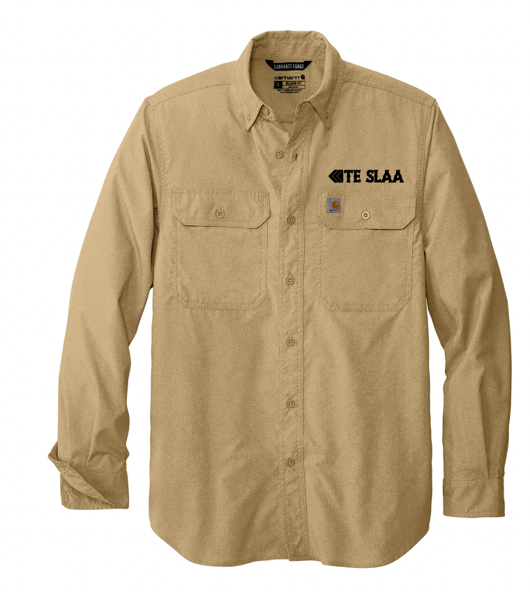 TESLAA CARHARTT FORCE BUTTON DOWN LONG SLEEVE | TESLAA