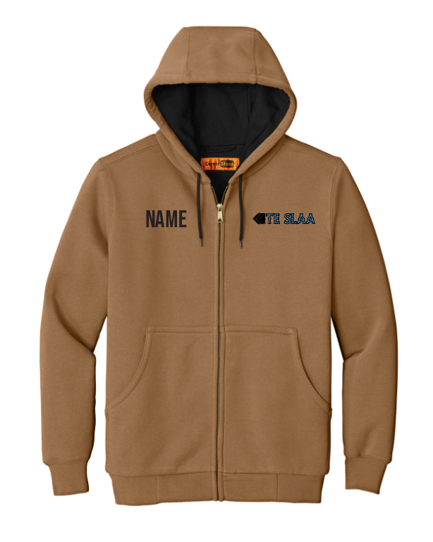 TESLAA CORNERSTONE FULL-ZIP HOODED SWEATSHIRT | TESLAA