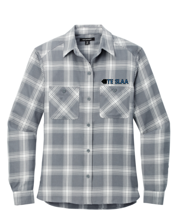TESLAA WOMEN'S PORT AUTHORITY PLAID FLANNEL SHIRT (LADIES) | TESLAA