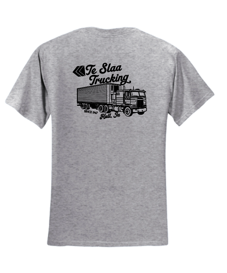 CAB OVER TRUCK JERZEES POCKET T-SHIRT | TESLAA