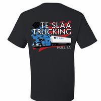 TRUCK + FLAG JERZEES DRI-POWER T-SHIRT (YOUTH/ADULT) | TESLAA