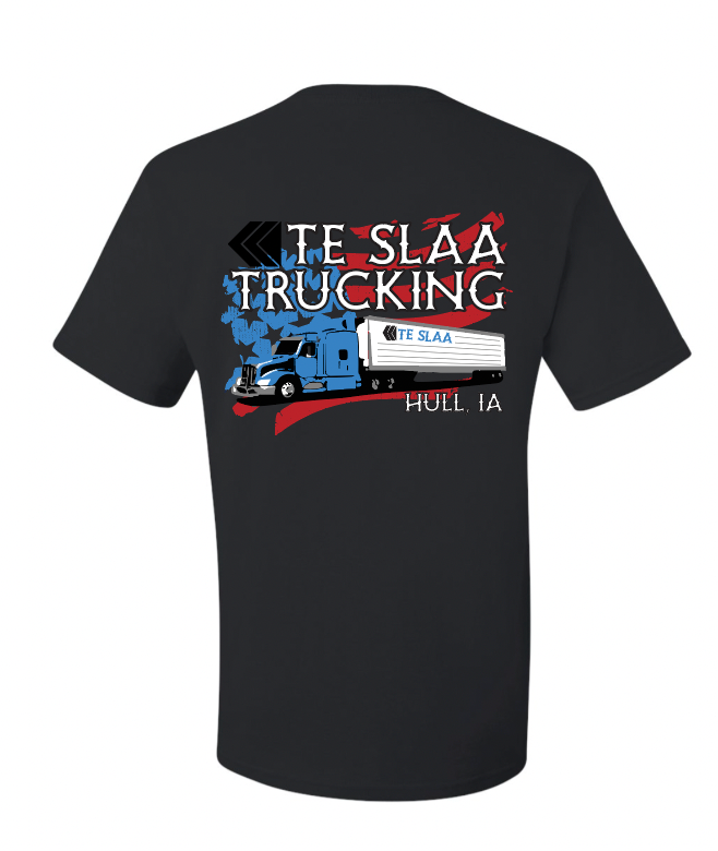 TRUCK + FLAG JERZEES DRI-POWER T-SHIRT (YOUTH/ADULT) | TESLAA