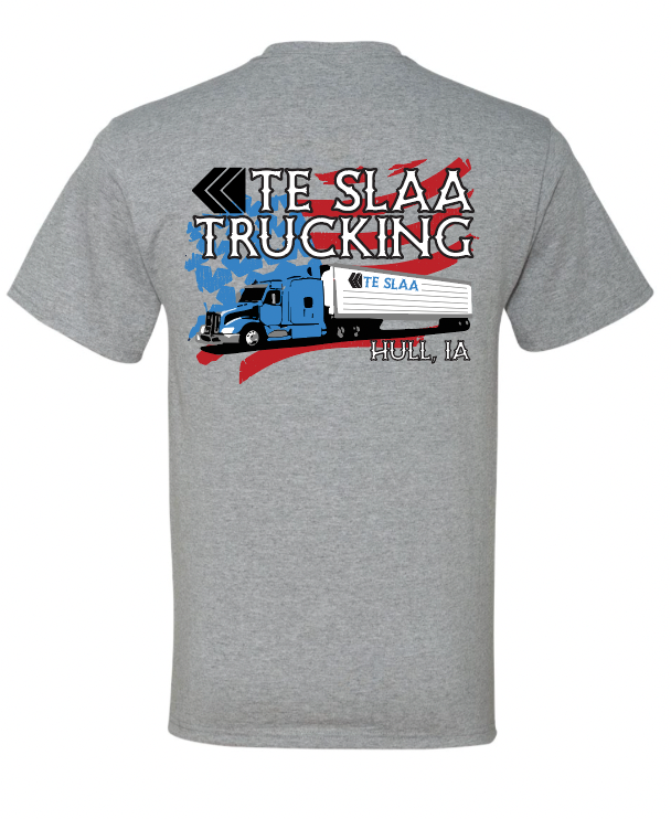 TRUCK + FLAG JERZEES DRI-POWER T-SHIRT (YOUTH/ADULT) | TESLAA