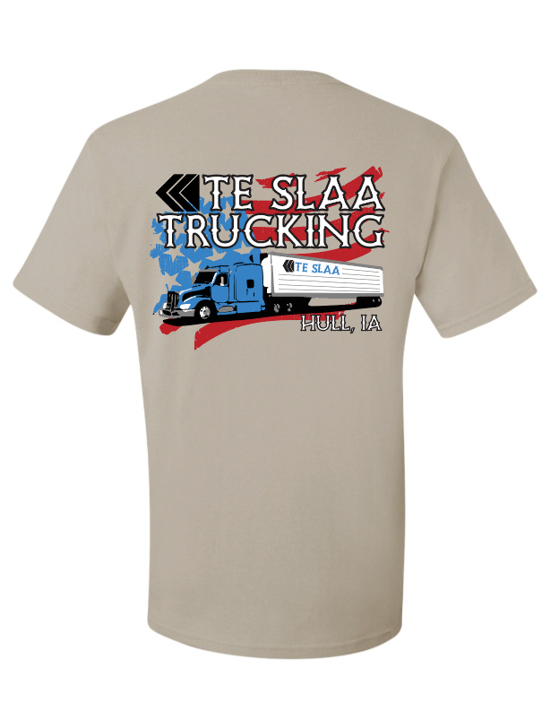 TRUCK + FLAG JERZEES DRI-POWER T-SHIRT (YOUTH/ADULT) | TESLAA