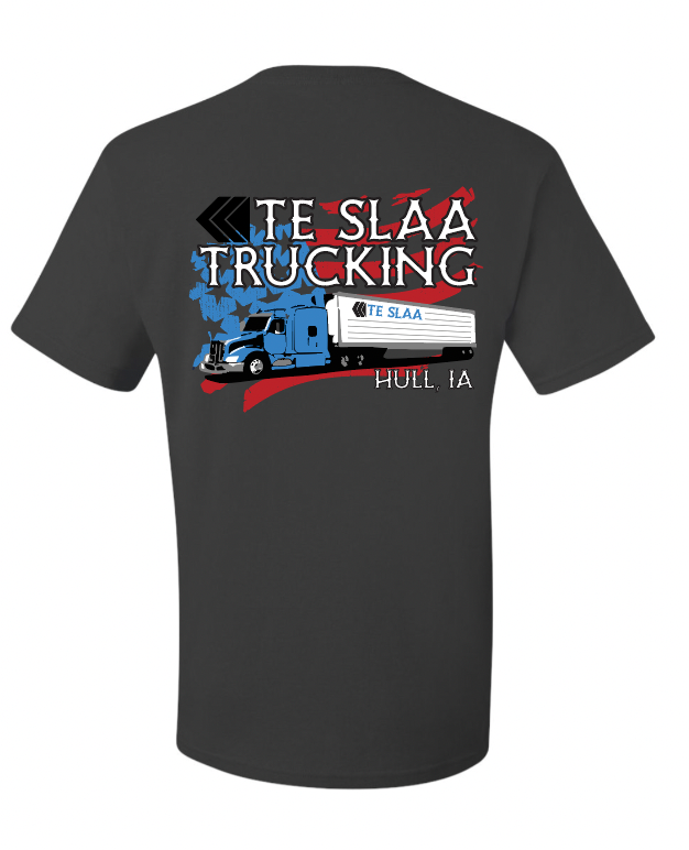 TRUCK + FLAG JERZEES DRI-POWER T-SHIRT (YOUTH/ADULT) | TESLAA