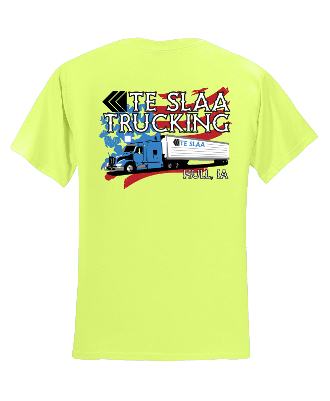 TRUCK + FLAG JERZEES DRI-POWER T-SHIRT (YOUTH/ADULT) | TESLAA