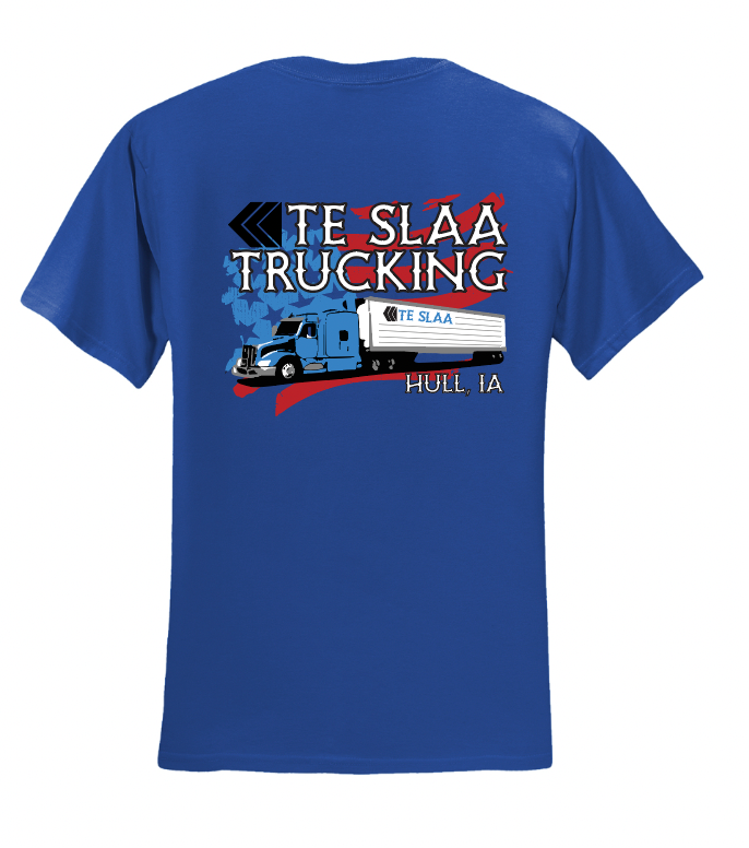 TRUCK + FLAG JERZEES DRI-POWER T-SHIRT (YOUTH/ADULT) | TESLAA