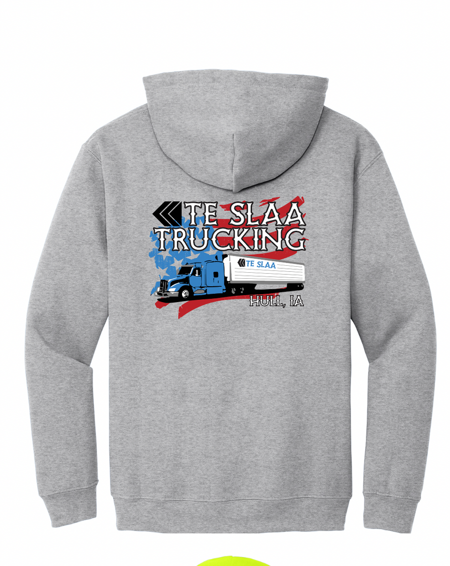 TRUCK + FLAG GILDAN HOODIE (YOUTH/ADULT) | TESLAA