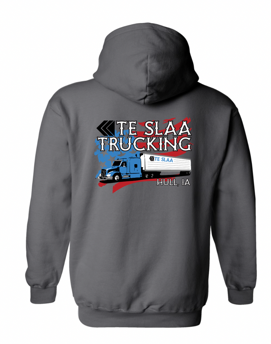 TRUCK + FLAG GILDAN HOODIE (YOUTH/ADULT) | TESLAA