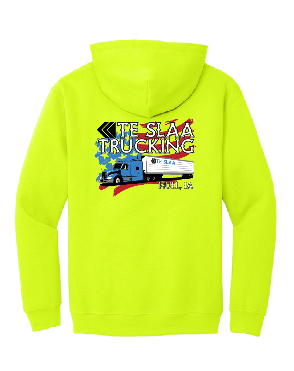TRUCK + FLAG GILDAN HOODIE (YOUTH/ADULT) | TESLAA