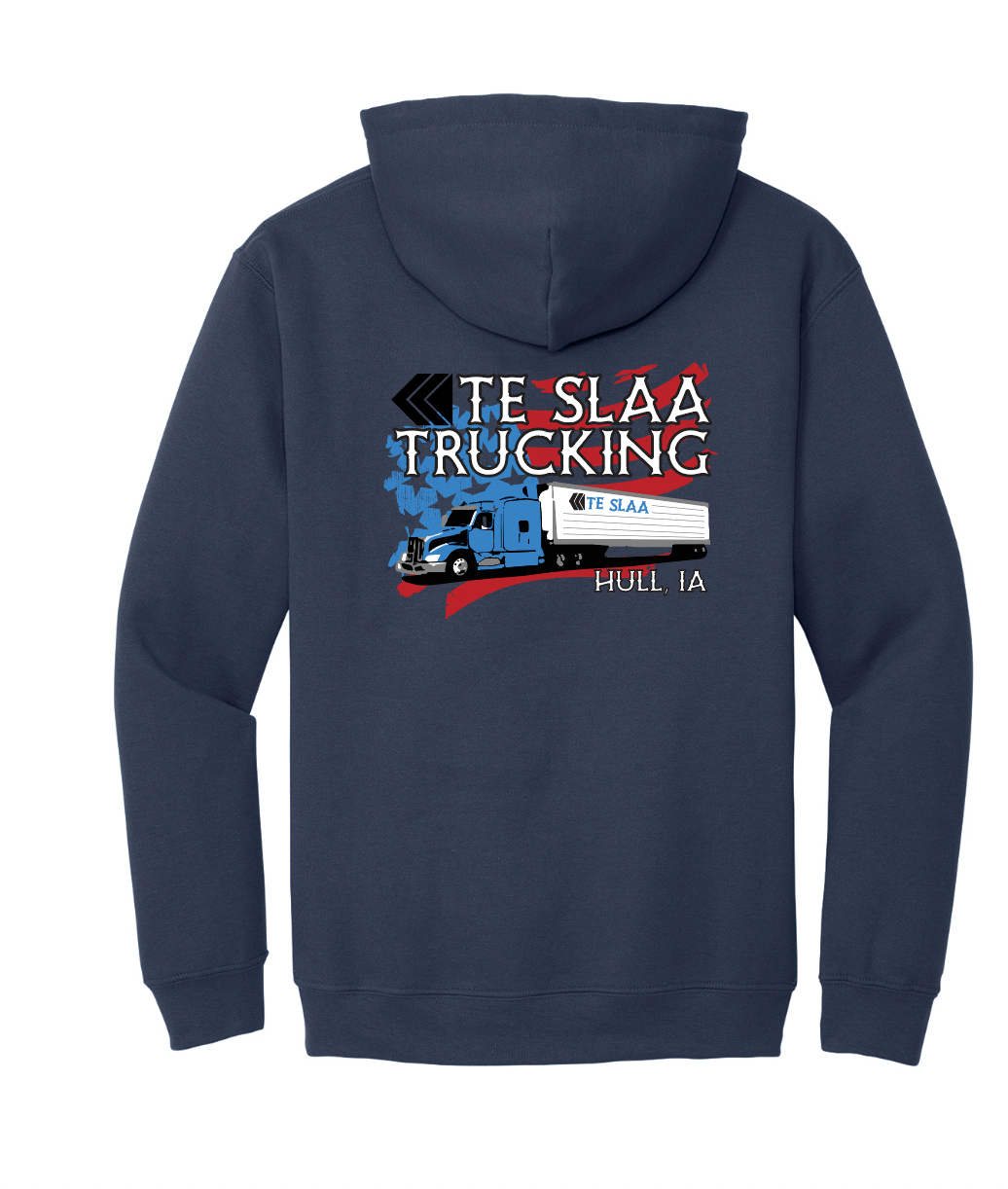 TRUCK + FLAG GILDAN HOODIE (YOUTH/ADULT) | TESLAA