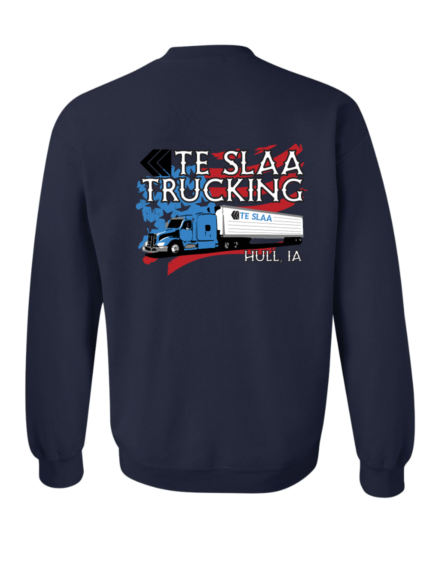 TRUCK + FLAG GILDAN CREWNECK (YOUTH/ADULT) | TESLAA