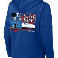 TRUCK + FLAG SPORT-TEK HOODIE (YOUTH) | TESLAA