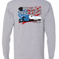 TRUCK + FLAG JERZEES LONG SLEEVE (YOUTH/ADULT) | TESLAA