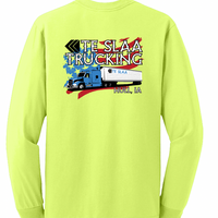 TRUCK + FLAG JERZEES LONG SLEEVE (YOUTH/ADULT) | TESLAA