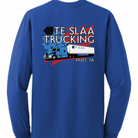 TRUCK + FLAG JERZEES LONG SLEEVE (YOUTH/ADULT) | TESLAA