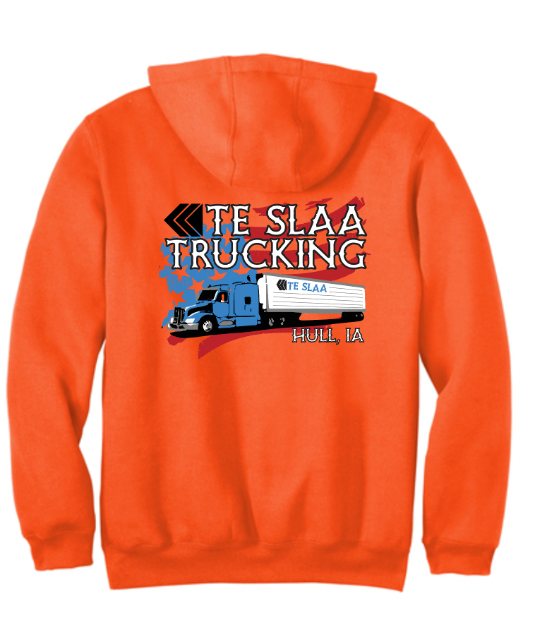 TRUCK + FLAG CARHARTT MIDWEIGHT HOODIE | TESLAA