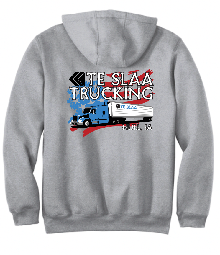TRUCK + FLAG CARHARTT MIDWEIGHT HOODIE | TESLAA