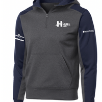 HULL COOP SPORT-TEK COLORBLOCK 1/2-ZIP HOODED SWEATSHIRT | COOP