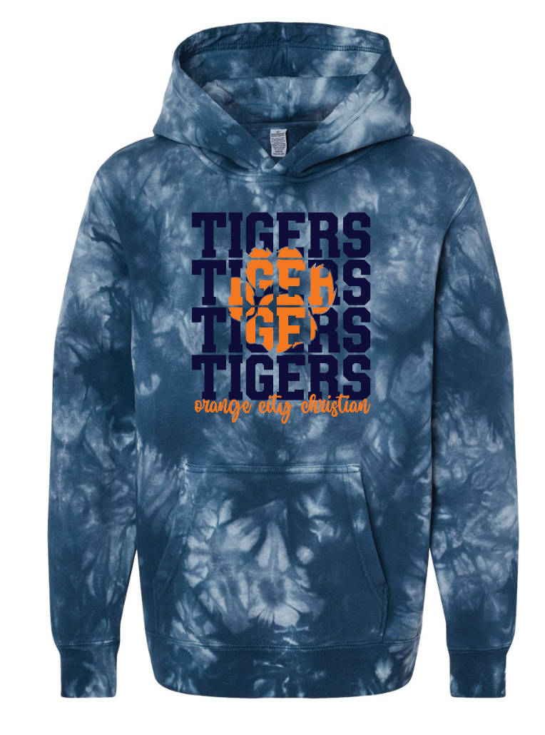 TIGERS INDEPENDENT Tie-Dye Hoodie (YOUTH) | OCCSFALL