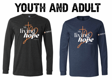 LIVING HOPE BELLA+CANVAS Long Sleeve Tee (YOUTH & ADULT) | OCCSFALL