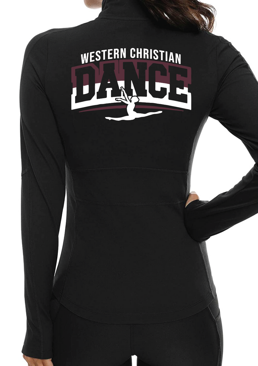 Women's Full Zip Running Track Jacket | WCDANCE24