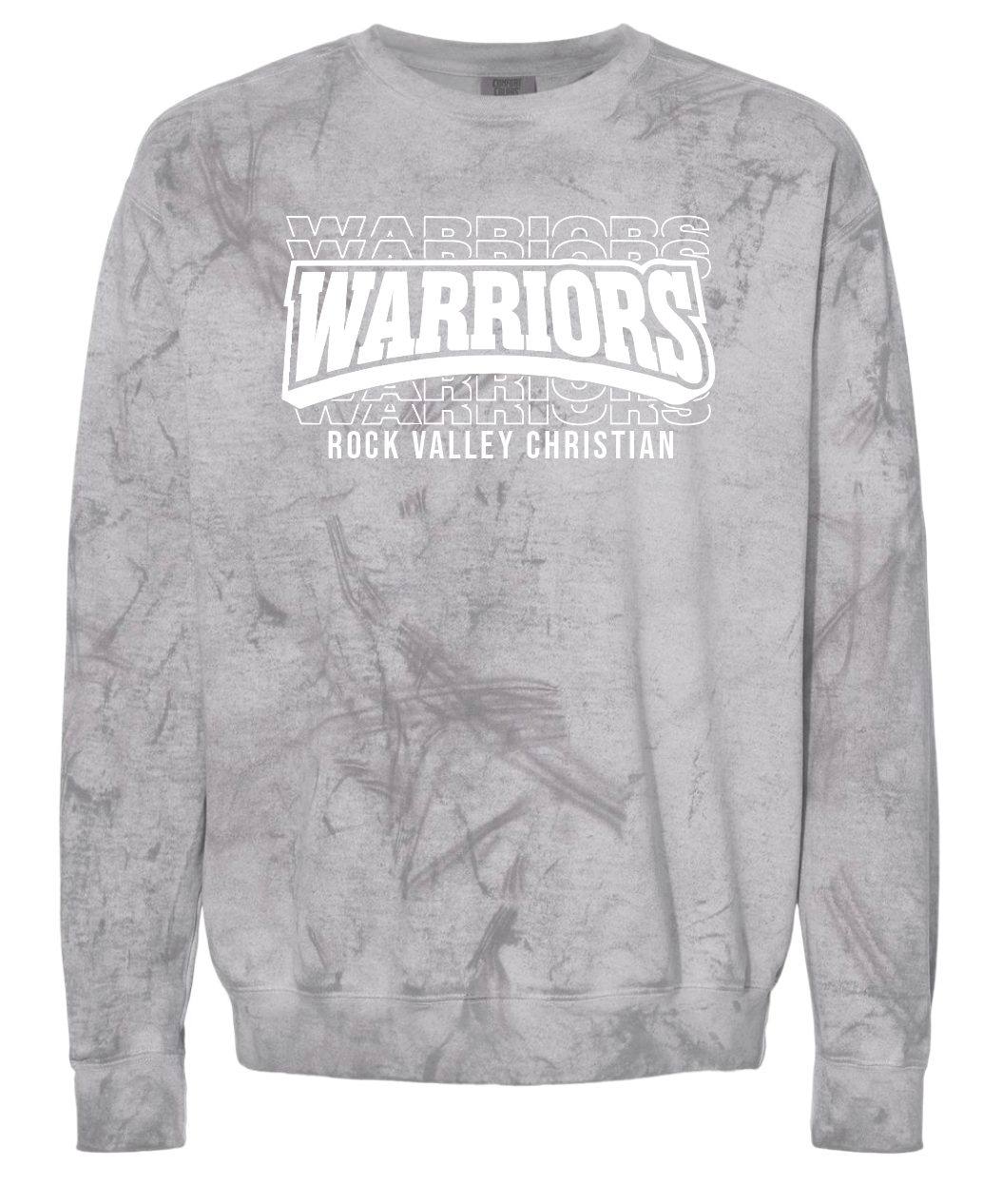WARRIORS Adult Comfort Colors Colorblast Crewneck | RVFALL