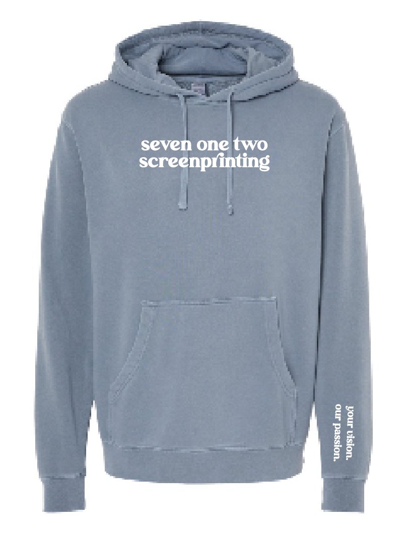 SEVEN ONE TWO INDEPENDENT PIGMENT HOODIE (ADULT) | 712