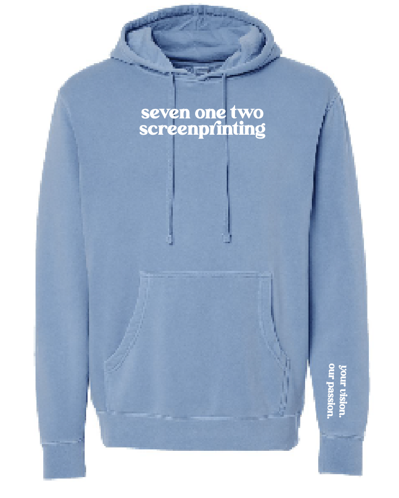 SEVEN ONE TWO INDEPENDENT PIGMENT HOODIE (ADULT) | 712