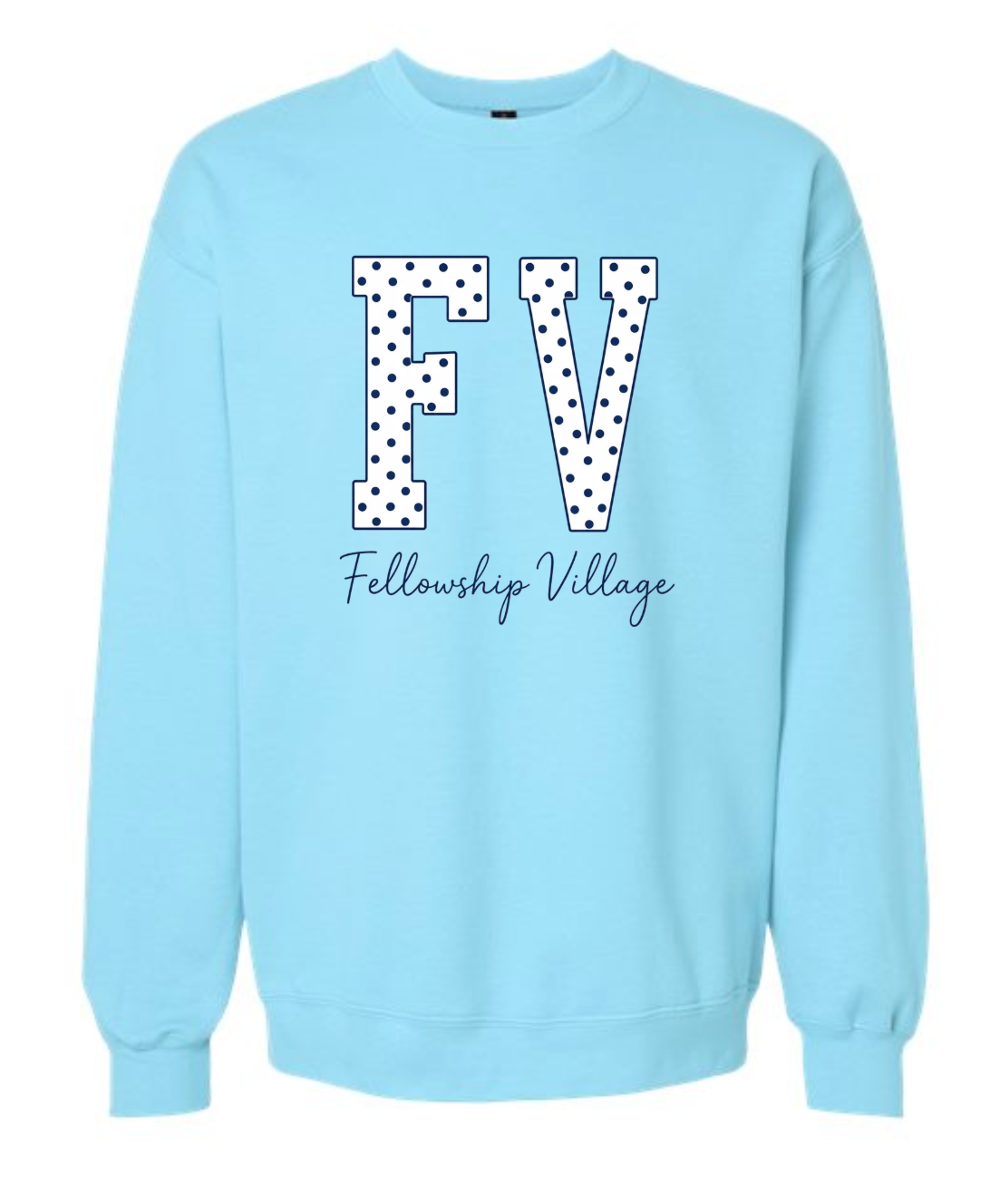 POLKA DOT FV GILDAN MIDWEIGHT CREWNECK | FV26