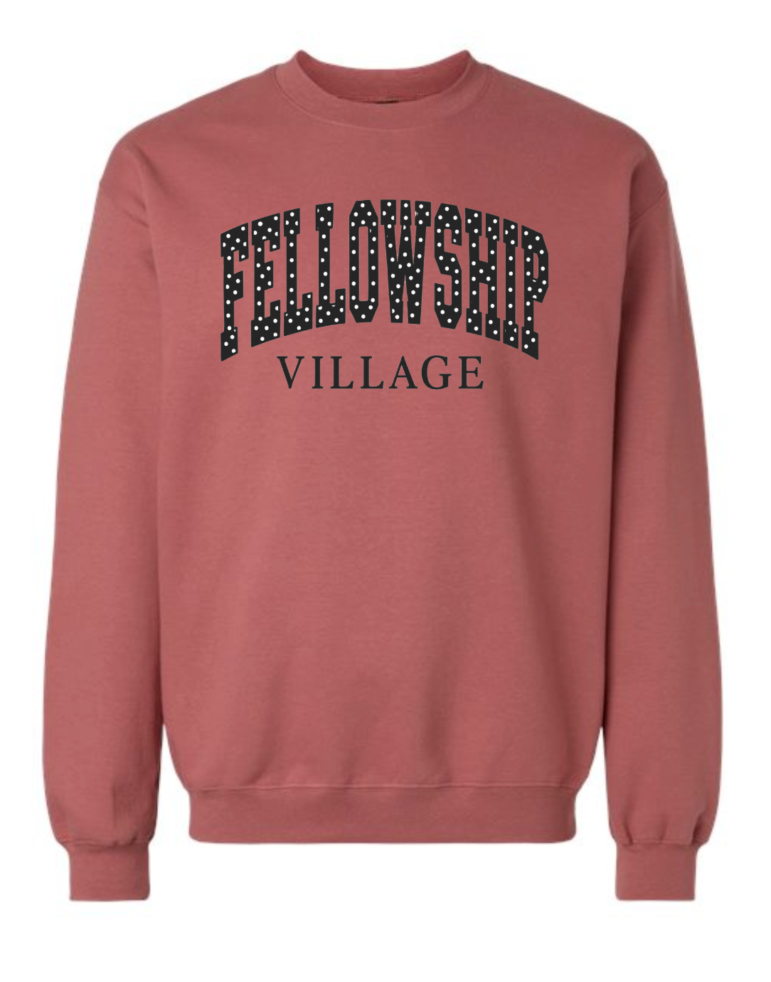 DOT FELLOWSHIP VILLAGE GILDAN MIDWEIGHT CREWNECK | FV26