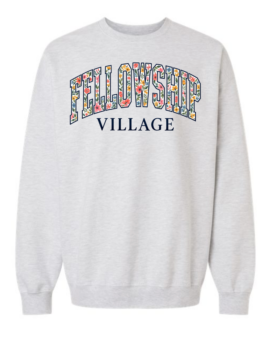 FLORAL FELLOWSHIP VILLAGE GILDAN MIDWEIGHT CREWNECK | FV26
