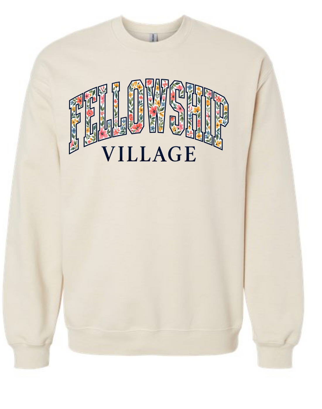 FLORAL FELLOWSHIP VILLAGE GILDAN MIDWEIGHT CREWNECK | FV26
