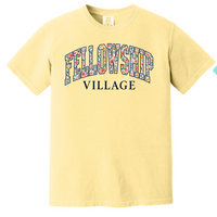 FLORAL FELLOWSHIP VILLAGE COMFORT COLORS SHORT OR LONG SLEEVE | FV26