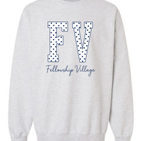 POLKA DOT FV GILDAN MIDWEIGHT CREWNECK | FV26