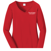 TOWN & COUNTRY WOMEN'S LONG SLEEVE FAN FAVORITE VNECK LONG SLEEVE | TCIMP