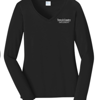 TOWN & COUNTRY WOMEN'S LONG SLEEVE FAN FAVORITE VNECK LONG SLEEVE | TCIMP
