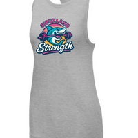 SHARK SPORT-TEK WOMEN'S POSICHARGE TRI-BLEND WICKING TANK | SHARK26