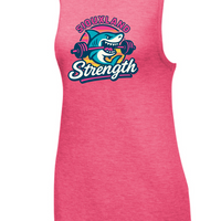 SHARK SPORT-TEK WOMEN'S POSICHARGE TRI-BLEND WICKING TANK | SHARK26