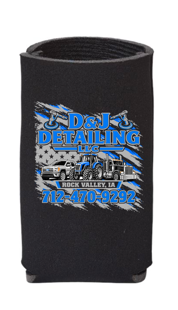 D & J DETAILING SLIM CAN COOLER | DJ2026