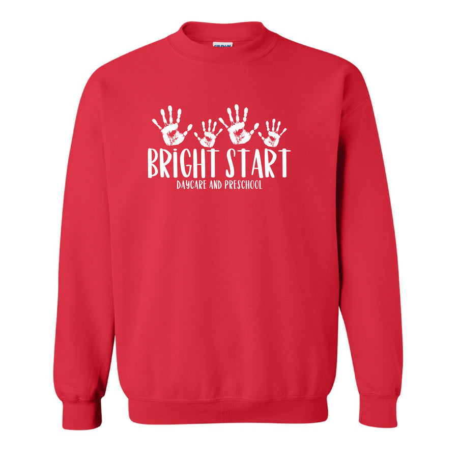GILDAN CREW SWEATSHIRT-BRIGHT START